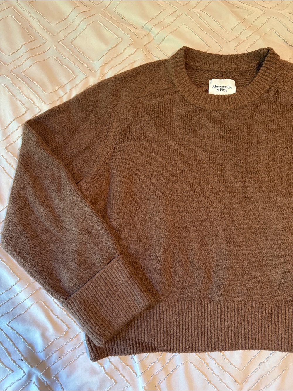 Abercrombie & Fitch Chestnut Brown Crewneck Sweater - S